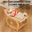 Chaise longue en bois de sisal pour chat, lit à griffer pour chat 2-en-1 avec boules de jouets suspendues et tablette de rangement