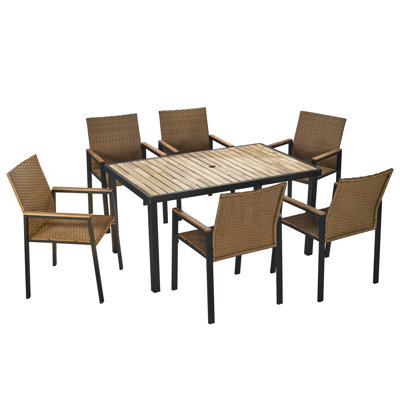 7-Piece Outdoor Patio Dining Set