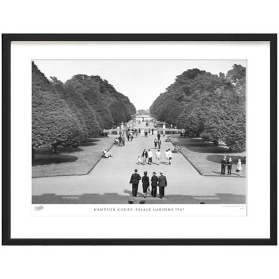 Hampton Court, Palace Gardens 1947 by Francis Frith - Single Picture Frame Print