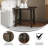 Armalda Solid Wood Farmhouse Trestle Style Accent End Table-660479658