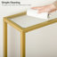 Console en verre 39,4 po Vonte-740557541