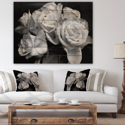 'Bunch of Roses Black and White' Photograph