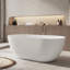 Baignoires de trempage profondes à surface solide 59 po x 30 po Fslefay-124635953