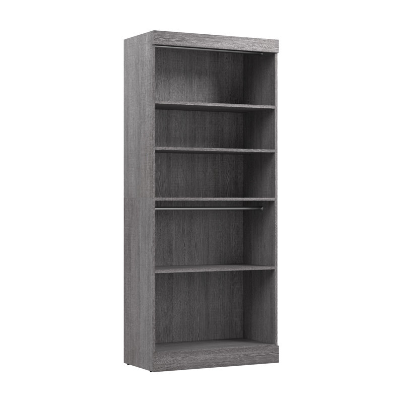 Arlex 35.8" Wide Closet System Reach-In Sets, Bark Grey