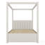 Lit plateforme à baldaquin avec lit gigogne et trois tiroirs de rangement Upholstery-129758980