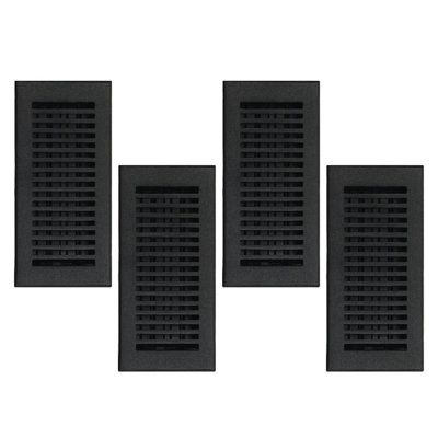 Paquet de 4 ouvertures de conduit 4 po x 10 po SLEEK (5-1 / 2 po x 11-3 / 4 po)