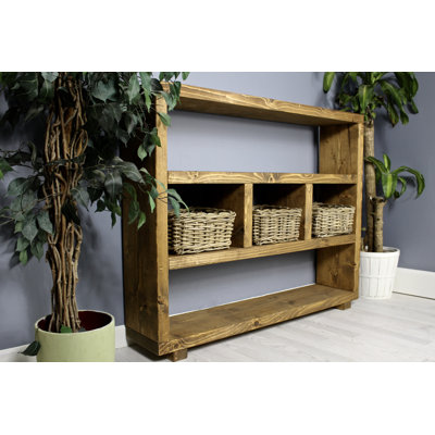 Admer 119cm H x 97cm W Solid Wood Standard Bookcase