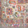 Tapis oriental gris et rose Abbate