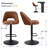 Leotrim 24''-32'' H Adjustable Height Swivel Upholstered Bar Stool-1681151444