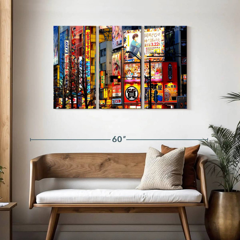 Kavia Japan Nightlife, 28" H x 45" W
