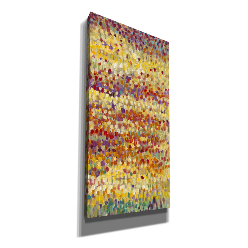 «Tulips In Bloom II» par Tim O'toole, art mural sur toile, H 60 po x l 30 po x P 1,5 po