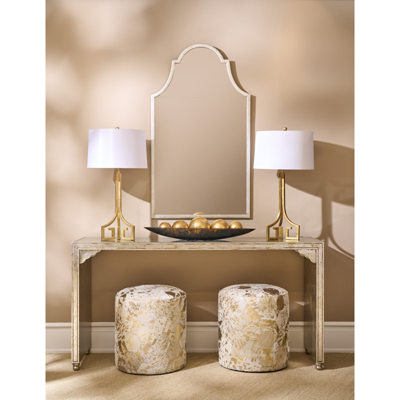 Lux Round Leather Pouf