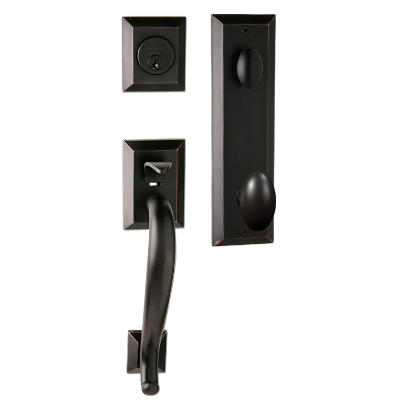 Bravura 913-905 Active Savannah Handleset with Oxford Knob in Matte Black, Oil Rubbed Bronze