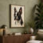 Boston Terrier Portrait Minimalist - Wrapped Canvas-1561529943-1561529950