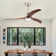 52'' Solid Wood Ceiling Fan with LED Lights