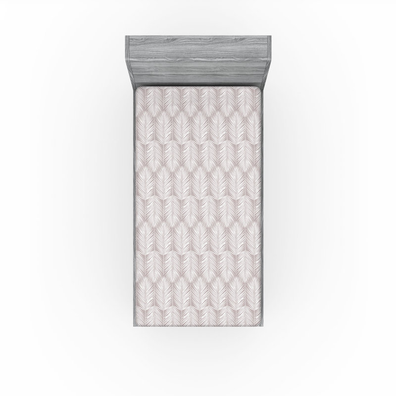 Drap-housse , Taupe chaud / blanc, Drap-housse simple TG