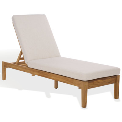 Montclair Teak Chaise Lounge by Birch Lane