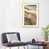 Toile avec cadre en bois beige est en rupture de stock