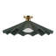 Plafonnier semi-encastré vert pin 25 po Furrow-124959497-124959496
