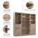 Arlex 86" W Closet Organization System with Drawers