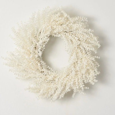 Couronne de manteau de Noël givré givré de Noël givré Frosted Shimmer