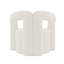 Fauteuil demi-tonneau blanc Darian-1133880073