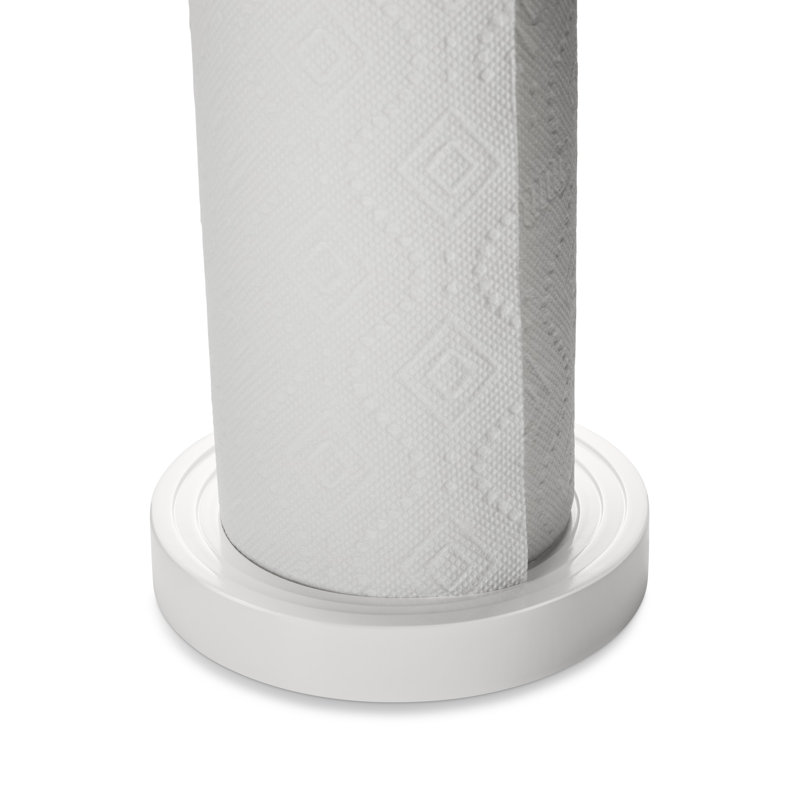 Paper Towel Holder, White