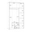Rakita 3 Door Manufactured Wood Wardrobe