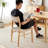 Burlywood Solid back side Chair(Set of 2)
