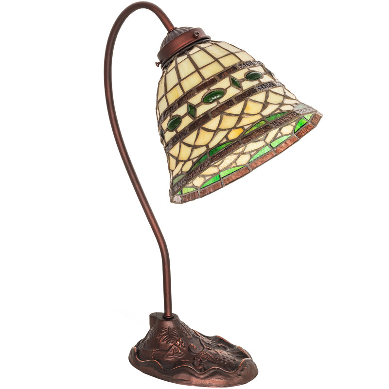 18" Wide Tiffany Roman Desk Lamp