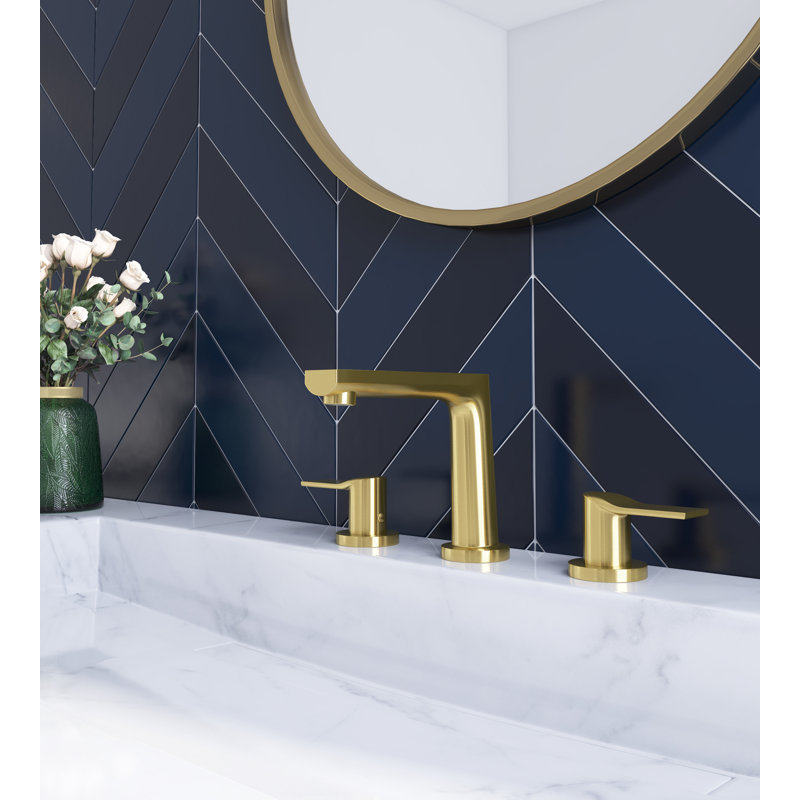 2-handle Bathroom Faucet, Brushed Gold