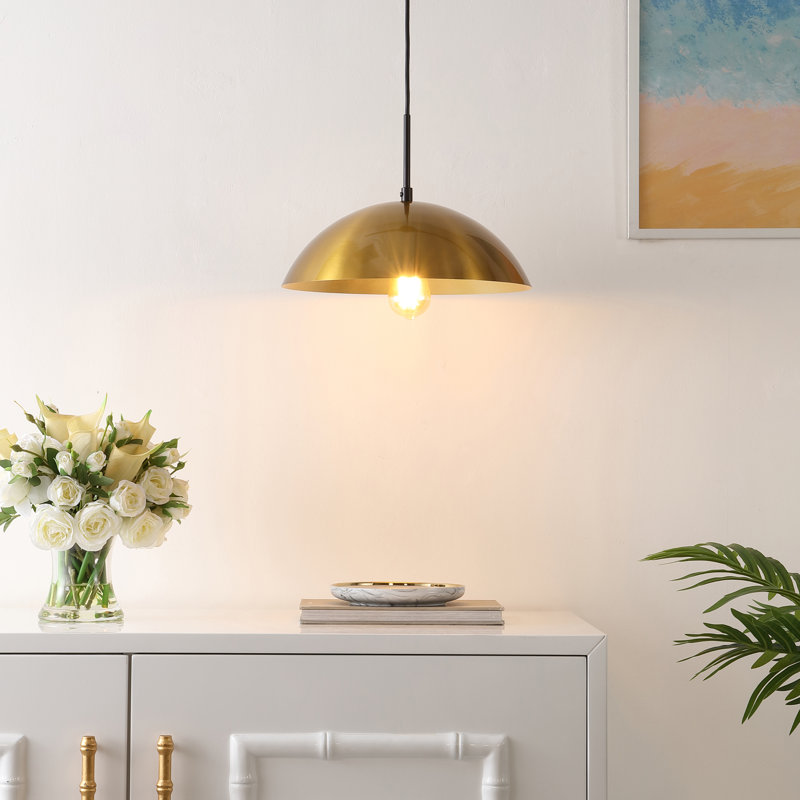 1 - Light Black Dome Pendant