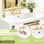 Meuble-lavabo 30 po avec lavabo en céramique - blanc, structure, 5 tiroirs, meuble-lavabo moderne en bois-1009543917