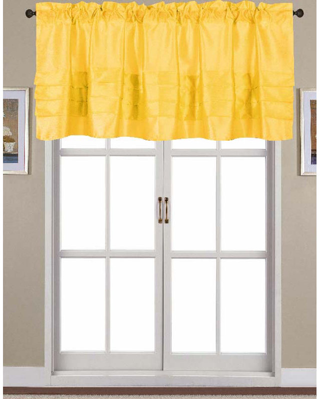 Stolz Tailored Window Valance, Lemon