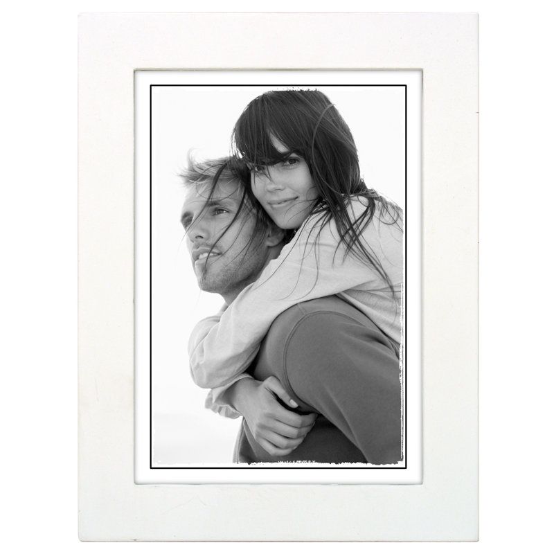 Cadre photo simple Ben Mat, 5 po x 7 po, Blanc