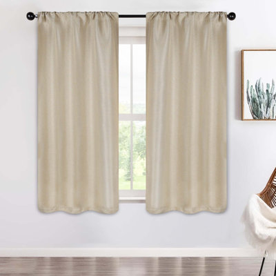 Polyester Thermal Insulated Room Darkening Curtain Panels