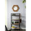 Miroir hexagonal 18,5 "avec écran en bois robuste pour les murs de la maison-1456322330