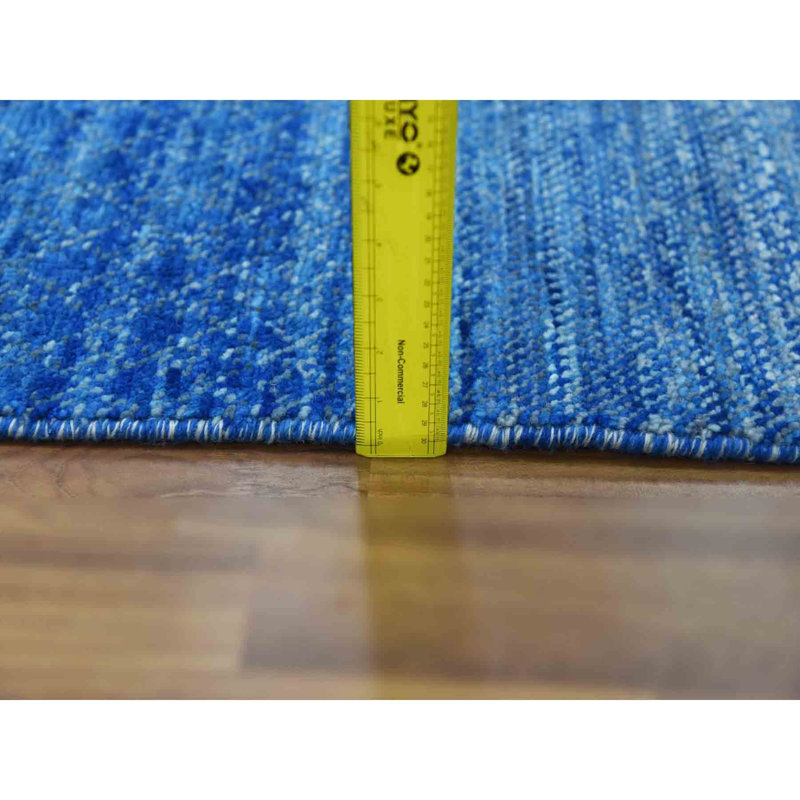 Sier One-of-a-Kind Rectangle 9'2" X 12'2" New Age Area Rug in Blue
