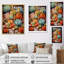 «Sessimore Green Orange Succulents Desert Gems», reproduction sur toile-2001049017-2001049009