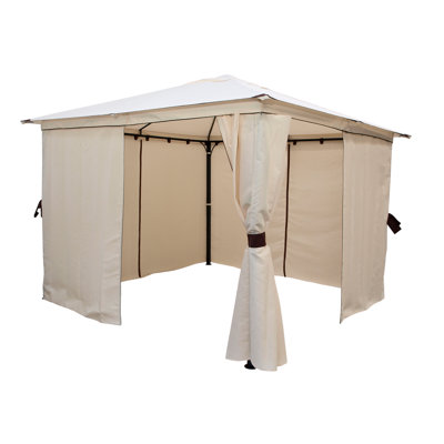 Oregano Dakota Fields Beige Vinyl Replacement Canopy for Gazebo