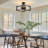 Juvraj 4-Lights Semi Flush Mount Ceiling Light With Metal Cage-2099236918