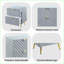 Table de chevet 2 tiroirs Gaines Grey