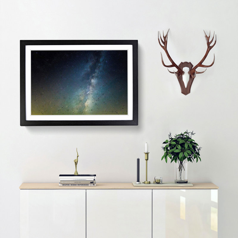 Starry Dream in Abstract - Framed Print, Black Framed, 36cm H x 48cm W x 2cm D