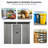 Metal Shed 8x6 Ft For Backyard With -proof Panels & Anchor - Protected (gray Spacious Storage House Galvanized Steel Walls