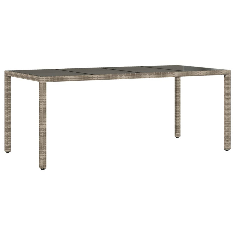 Tonbridge Rectangular Outdoor Dining Table , 190cm cm W 90cm cm D, Grey