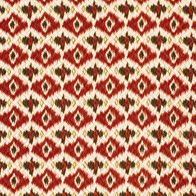 Ikat Cotton Quilted Throw Blanket