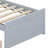Space-Saving Platform Bed With Integrated Storage Drawers-158267147