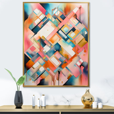 Dominica, rose et bleu symétrique en mouvement