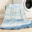 Jeté en molleton bleu flanelle ultra doux-131504430