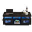 Table basse Aroa moderne ultrabrillante avec lumières DEL, ports USB et rangement caché-128835477